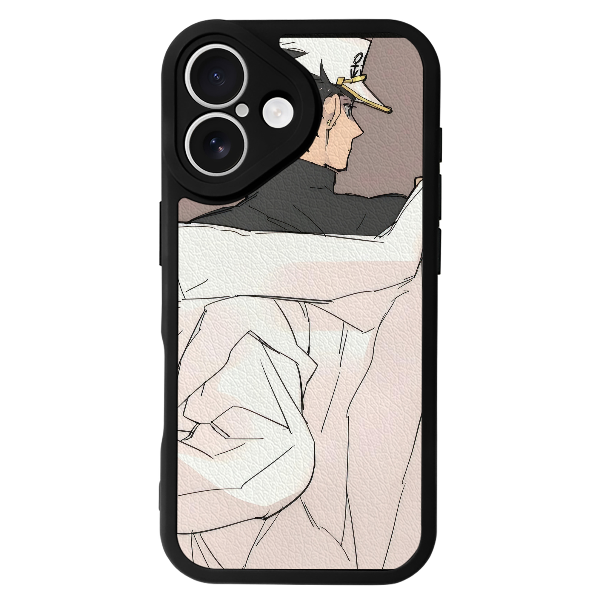 （画像用） ジョジョの奇妙な冒険 JoJo's Bizarre Adventure 【iPhone 16シリーズ対応】シリコンスマホケース（レザー調） 材質：シリコン